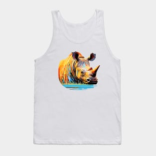 Majestic Rhinoceros Animal World Wildlife Beauty Adventure Tank Top